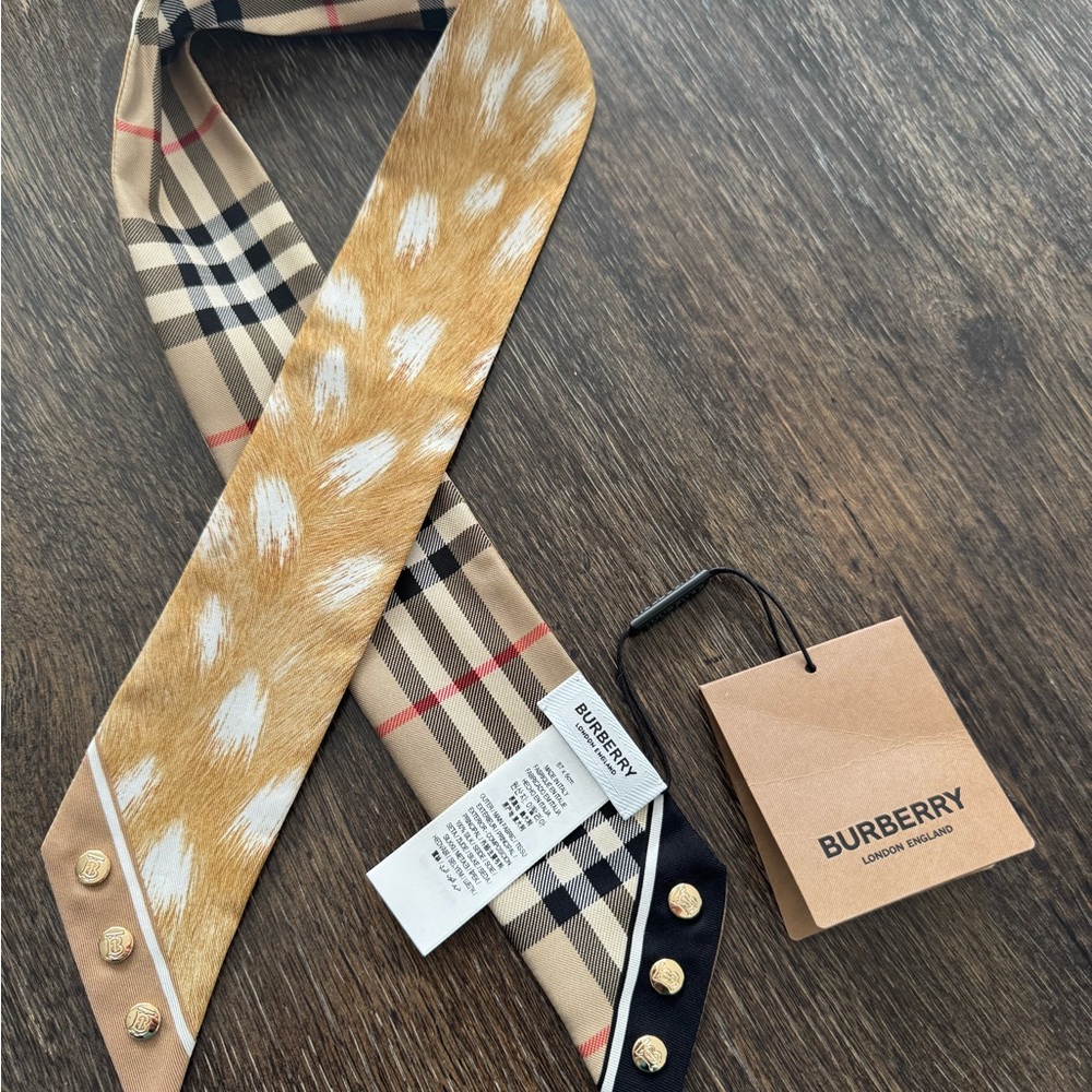 Burberry Silk Scarf Twilly